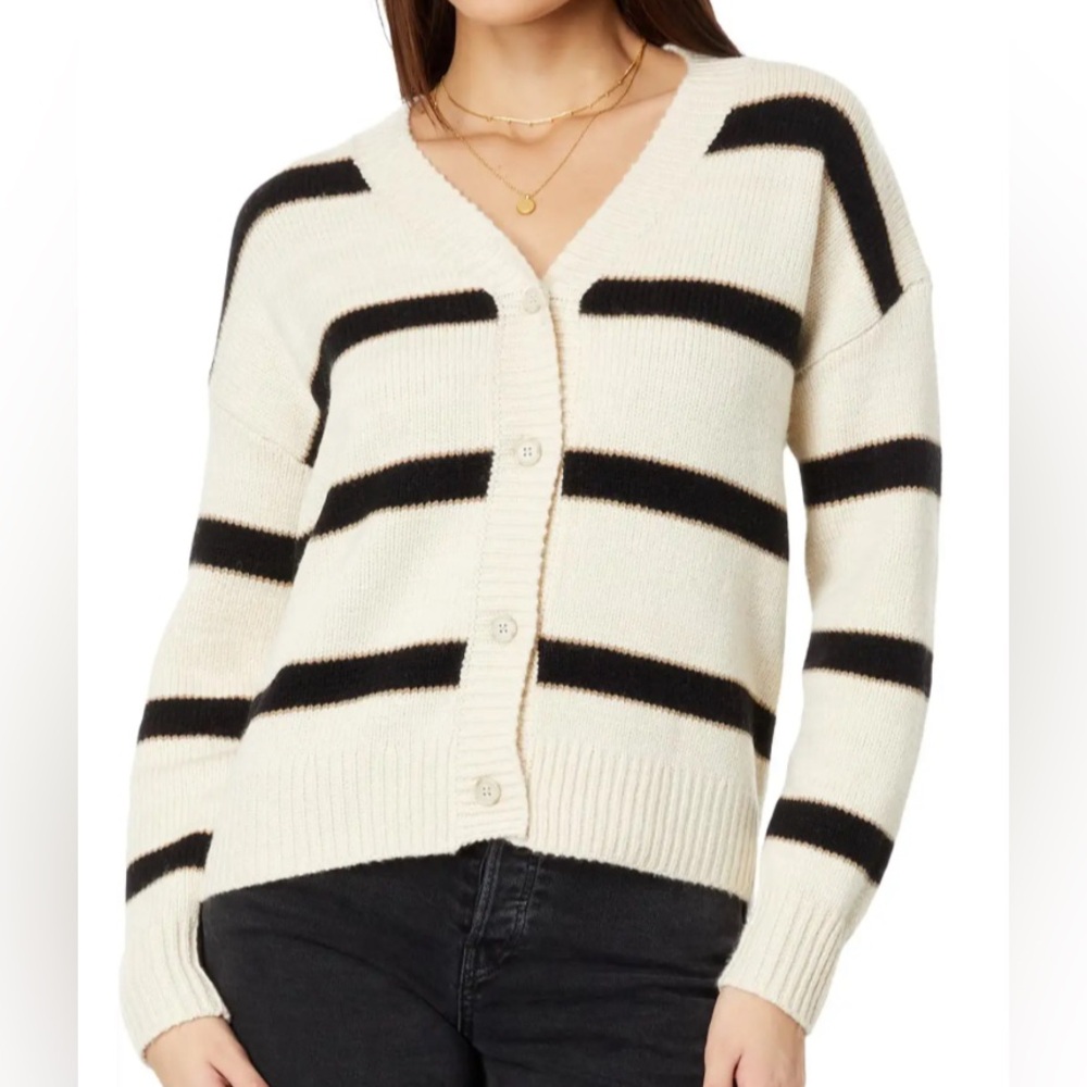 Splendid Stripe V-Neck Cardigan size XS